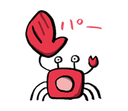 'YURU' KANI by lefthandkemkem sticker #4879431