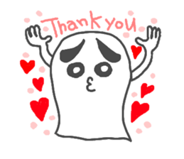 Everyday Ghost boy sticker #4879443