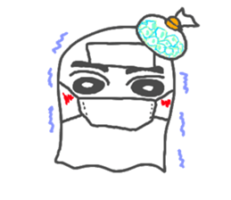 Everyday Ghost boy sticker #4879454