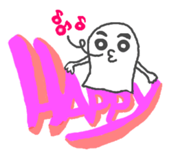 Everyday Ghost boy sticker #4879464