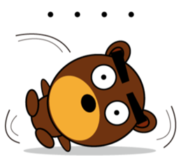 Black Eyebrows Bear 4 sticker #4879513