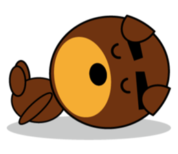 Black Eyebrows Bear 4 sticker #4879516