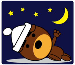 Black Eyebrows Bear 4 sticker #4879549