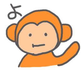 a apathetica monkey sticker #4880712