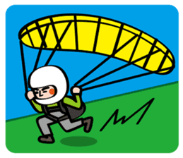 Paraglider Sticker sticker #4881243