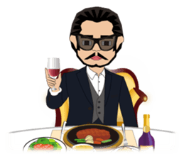 Wild in friendly man sticker #4881689