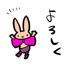 Ribbon-Rabbit sticker #4882165