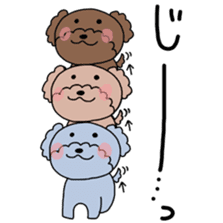 Toy poodle "Bear" sticker #4882762