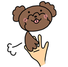 Toy poodle "Bear" sticker #4882768