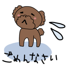 Toy poodle "Bear" sticker #4882779