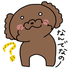 Toy poodle "Bear" sticker #4882789