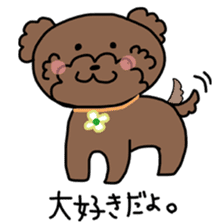 Toy poodle "Bear" sticker #4882790