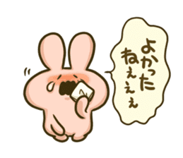 Worry of the rabbit sticker #4883316