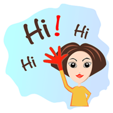 Trendy Girl sticker #4883352