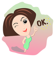 Trendy Girl sticker #4883354