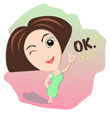 Trendy Girl sticker #4883354