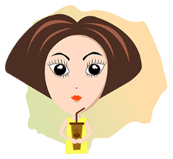 Trendy Girl sticker #4883360