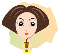 Trendy Girl sticker #4883360