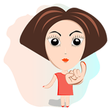 Trendy Girl sticker #4883364