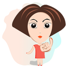 Trendy Girl sticker #4883364