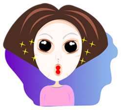 Trendy Girl sticker #4883375