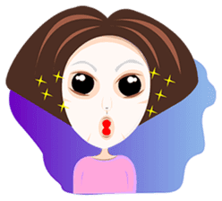 Trendy Girl sticker #4883375