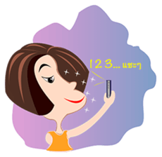 Trendy Girl sticker #4883376