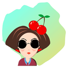 Trendy Girl sticker #4883391