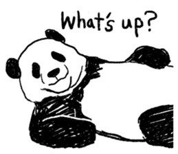 panda talk sticker #4884592