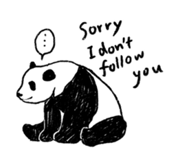 panda talk sticker #4884600