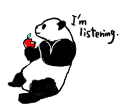 panda talk sticker #4884601