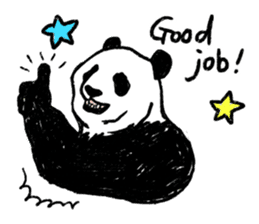 panda talk sticker #4884603