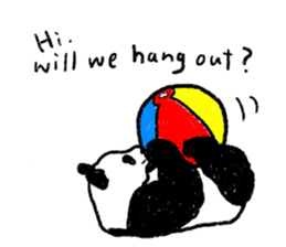 panda talk sticker #4884615