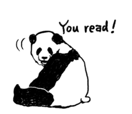 panda talk sticker #4884618