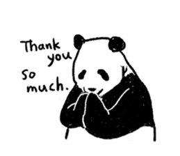 panda talk sticker #4884619