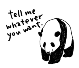 panda talk sticker #4884622