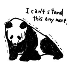 panda talk sticker #4884623
