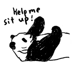 panda talk sticker #4884624