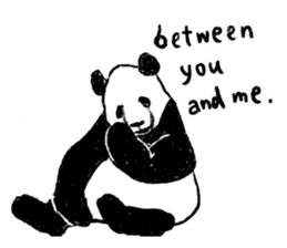 panda talk sticker #4884630