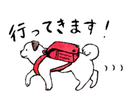 Black-and-white dogs sticker #4887362