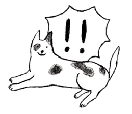 Black-and-white dogs sticker #4887365