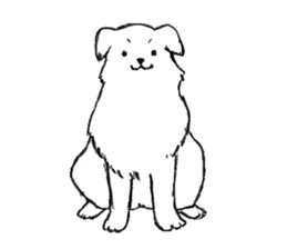 Black-and-white dogs sticker #4887384