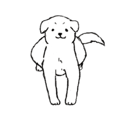 Black-and-white dogs sticker #4887385