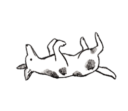 Black-and-white dogs sticker #4887389