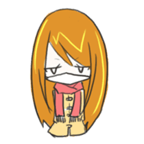 Moody person girl.Every day sticker #4887574