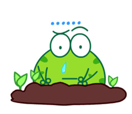 Bean Frog sticker #4887795