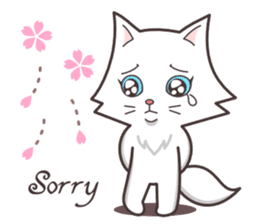 cute cat small snow(Warm conversation) sticker #4887833