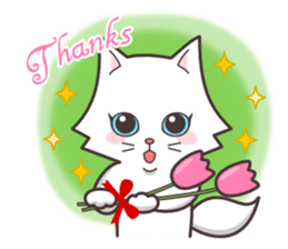 cute cat small snow(Warm conversation) sticker #4887834