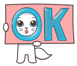 cute cat small snow(Warm conversation) sticker #4887841