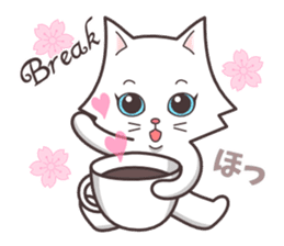 cute cat small snow(Warm conversation) sticker #4887843